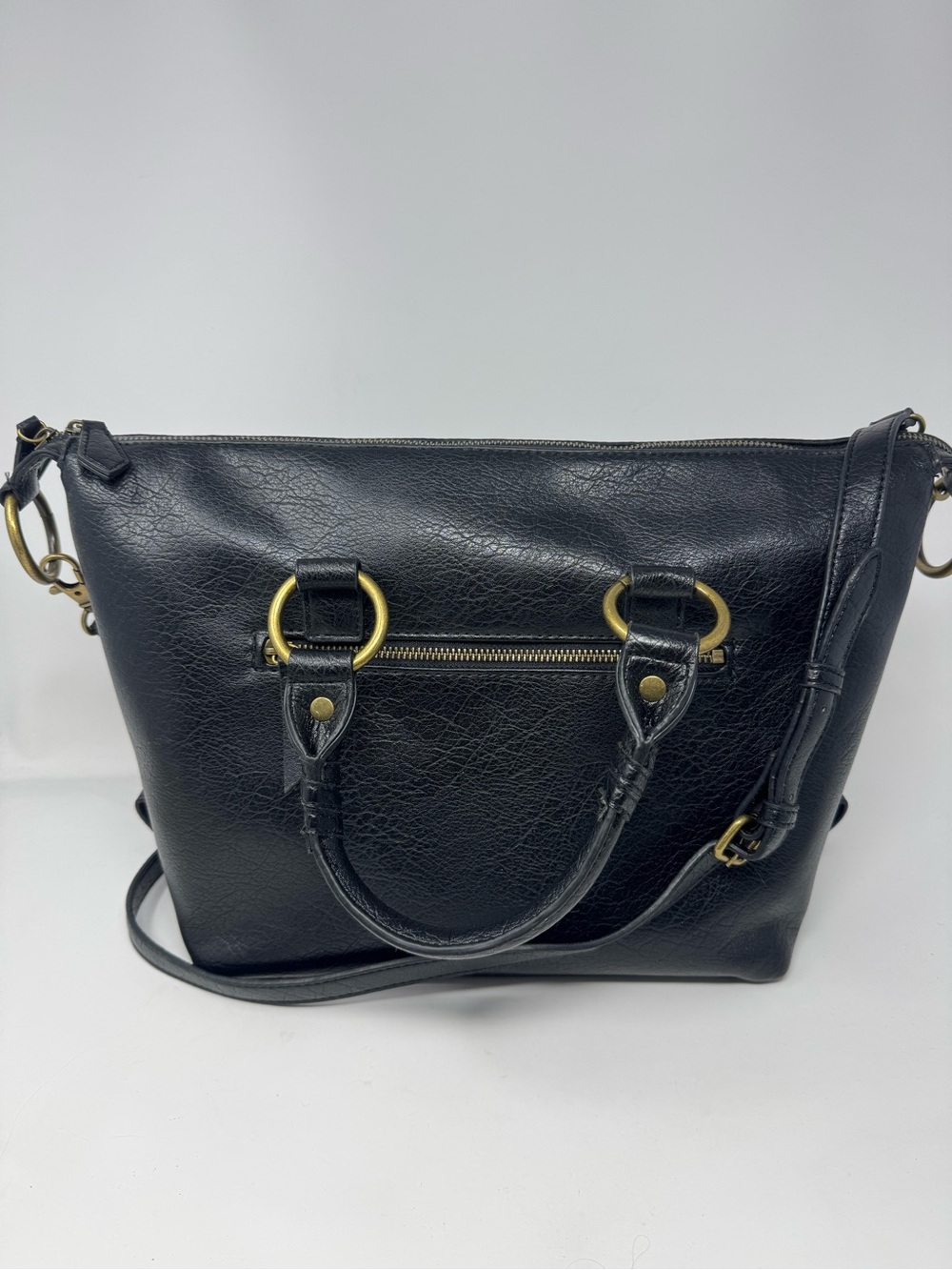 New black Frye And Co Satchel Crossbody Bag - Picture 5 of 11